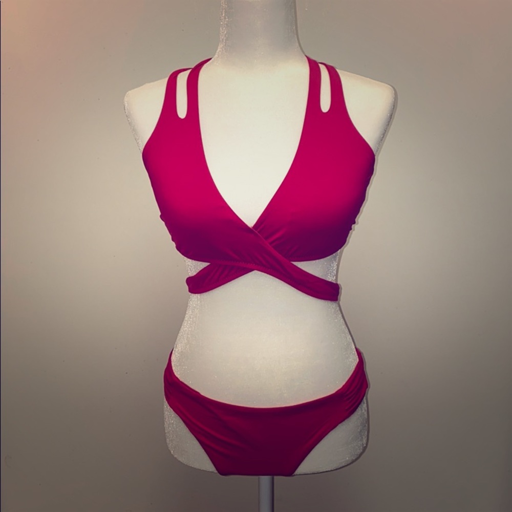 Becca by Rebecca Virtue bikini. D cup/L bottom